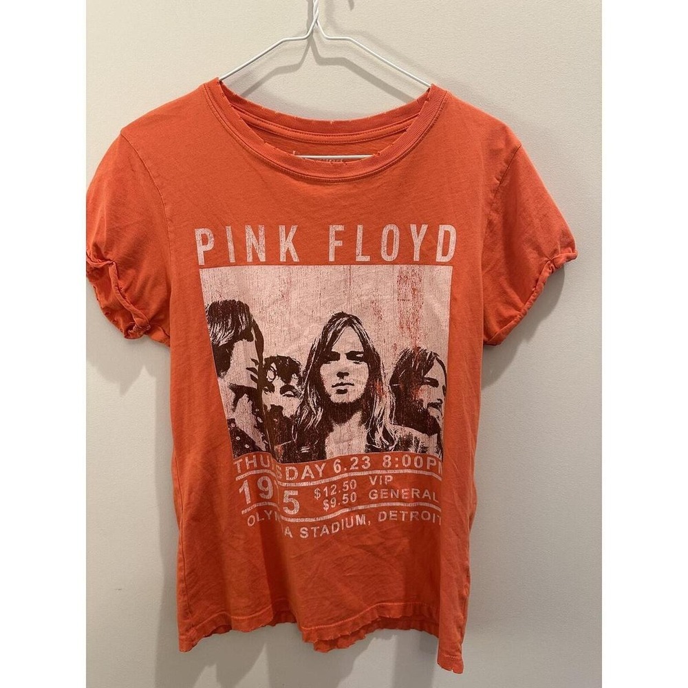 Medium Women Coral‎ Pink Floyd Tee
